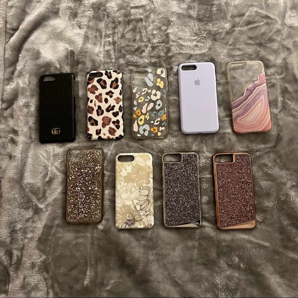 Bundle of 9 iPhone 8 Plus cases - Designer